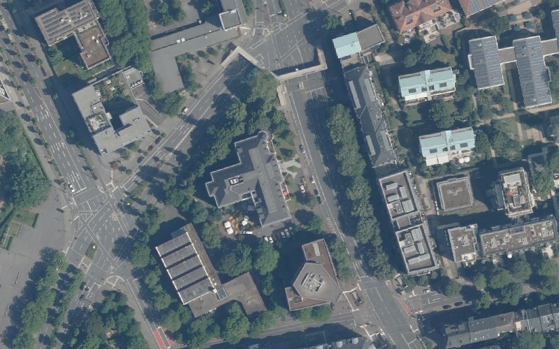 Luftbild der Umgebung von Kursana Villa Frankfurt